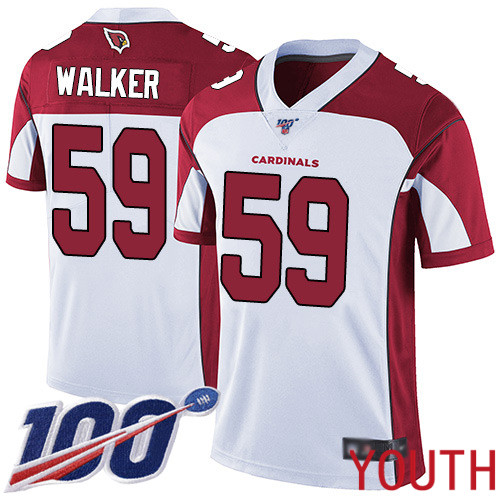 Arizona Cardinals Limited White Youth Joe Walker Road Jersey NFL Football #59 100th Season Vapor Untouchable